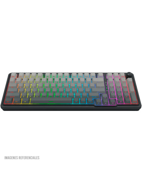 TECLADO GAMER REDRAGON EISA PRO (K686SP-RGB-PRO) SWITCH LEOPARD L| WIRED- WIRELESS- BT| LED-RGB| BLACK DEGRADADO