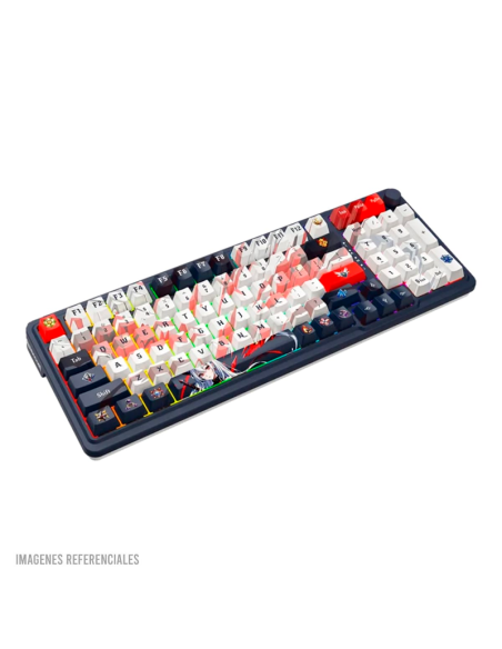 TECLADO GAMER REDRAGON EISA VERSION ANIME (K686AK-RGB-PRO) SWITCH VERDE MENTA| WIRED- WIRELESS- BT| LED RGB