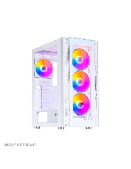 CASE ANTRYX RX 260 WHITE ( AC-RX260WFR ) S/FUENTE | VIDRIO TEMPLADO | 4 FIXED-RGB