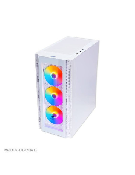 CASE ANTRYX RX 260 WHITE ( AC-RX260WFR ) S/FUENTE | VIDRIO TEMPLADO | 4 FIXED-RGB