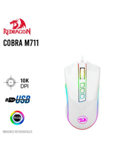 MOUSE GAMER REDRAGON COBRA ( M711W ) LED RGB | USB |...