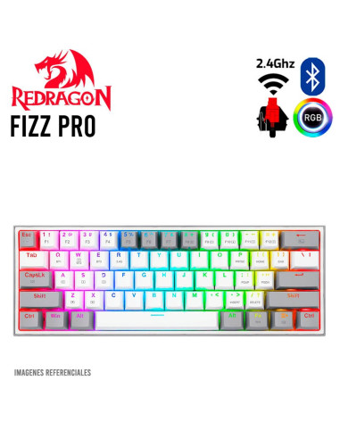 TECLADO GAMER REDRAGON FIZZ PRO ( K616-RGB...