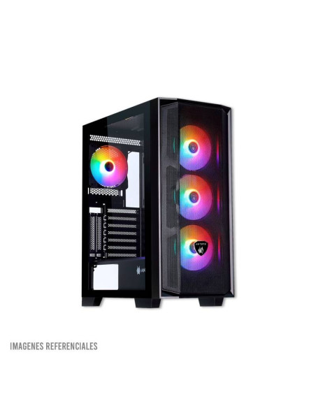CASE ANTRYX RX 270 BLACK ( AC-RX270KFR ) S/FUENTE | VIDRIO TEMPLADO | 4 FIXED-RGB