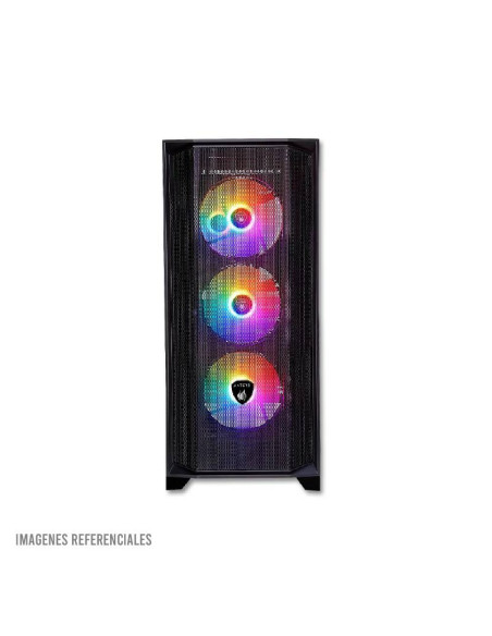 CASE ANTRYX RX 270 BLACK ( AC-RX270KFR ) S/FUENTE | VIDRIO TEMPLADO | 4 FIXED-RGB