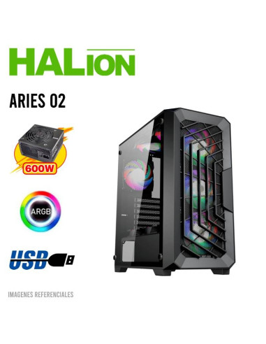 CASE GAMER HALION ARIES-02 ( ARIES 02 ) 600W |...
