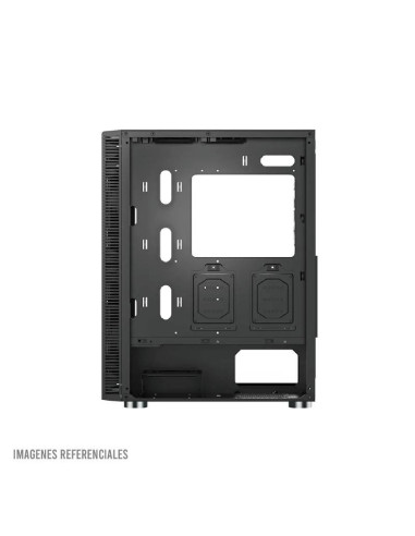 CASE MONTECH X3 GLASS BLACK S/FUENTE|VIDRIO...