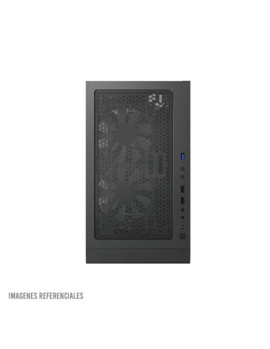 CASE MONTECH X3 GLASS BLACK S/FUENTE|VIDRIO...
