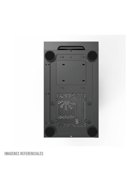 CASE MONTECH X3 GLASS BLACK S/FUENTE|VIDRIO TEMPLADO|LED-RGB|NEGRO