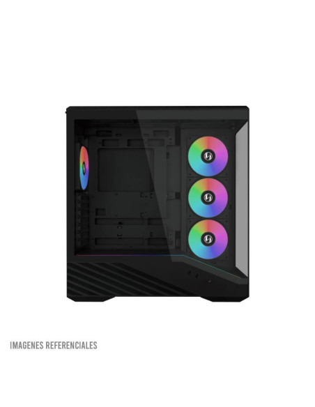 CASE LIAN LI VECTOR V100R (V100RX BLACK) VIDRIO TEMPLADO| 4FAN ARGB|NEGRO