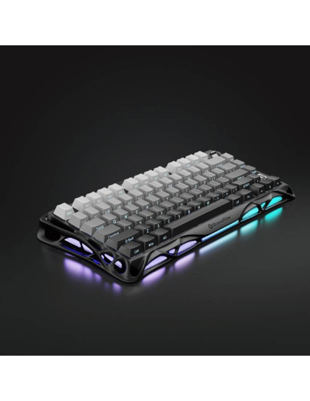 TECLADO GAMER GRAVASTAR MERCURY K1 ( GSK1-GBLK ) WIRELESS - BT - WIRED | SWITCH KAILH CHERRY PINK LINEAR | LED-RGB