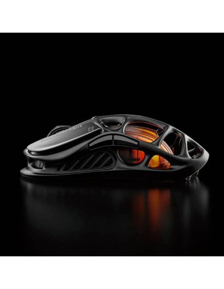 MOUSE GAMER GRAVASTAR MERCURY M2 ( M2-BLK ) WIRELESS | SENSOR PAW3395 - 26K DPI | STEALTH BLACK | LED-RGB