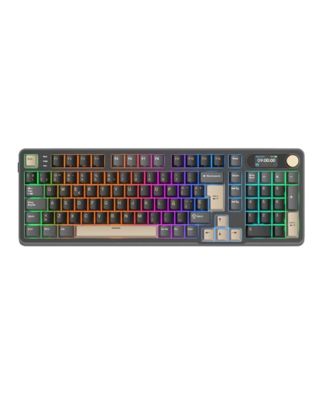 TECLADO GAMER ROYAL KLUDGE (RK-S98) WIRELESS - BT - WIRED | PHANTOM | SWITCH CHARTREUSE | LED-RGB