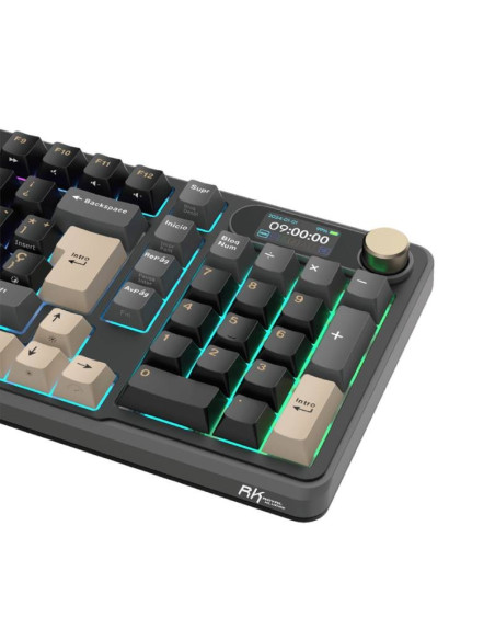 TECLADO GAMER ROYAL KLUDGE (RK-S98) WIRELESS - BT - WIRED | PHANTOM | SWITCH CHARTREUSE | LED-RGB