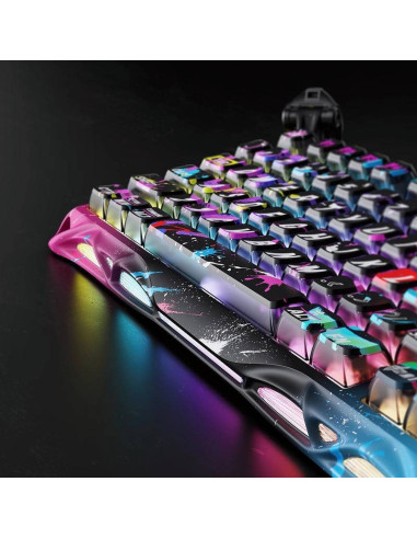 TECLADO GAMER GRAVASTAR MERCURY V75 PRO HE NEON...