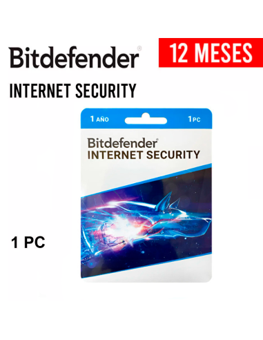 ANTIVIRUS BITDEFENDER INTERNET SECURITY 1 PC 12...