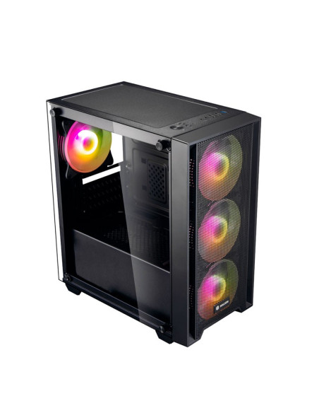 CASE GAMER HALION RAGNAROK 321 ( RAGNAROK-321 ) 550W | VIDRIO TEMPLADO | LED-RGB
