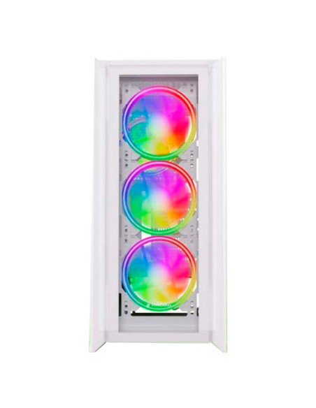 CASE GAMER HALION TITAN 109 WHITE S/ FUENTE VIDRIO TEMPLADO 4XLED-RGB