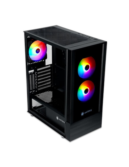 CASE ANTRYX RX 240 (AC-RX240KFR-500CP) 500W | 1 PANEL VIDRIO | LED-RAINBOW
