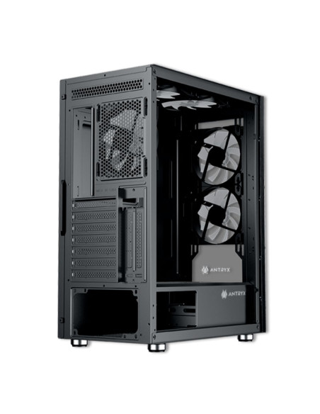 CASE ANTRYX RX 240 (AC-RX240KFR-500CP) 500W | 1 PANEL VIDRIO | LED-RAINBOW