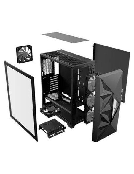 CASE ANTEC DF800 FLUX BLACK ARGB SIN FUENTE VIDRIO TEMPLADO USB 3.0 (0-761345-80081-5)