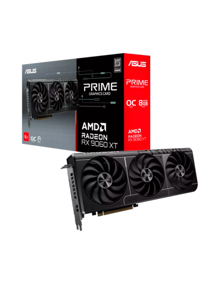 TARJETA DE VIDEO ASUS RX 9060XT 8GB GDDR6 PRIME OC ( PRIME-RX9060XT-O8G ) 128BITS ( 90YV0MI0-M0AA00 )