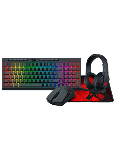 KIT REDRAGON 4 EN 1 ( S147-SP ) TECLADO K515 +...
