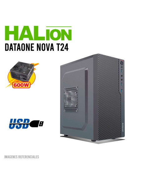 CASE HALION DATAONE NOVA T24 ( T24 ) 600W | NEGRO