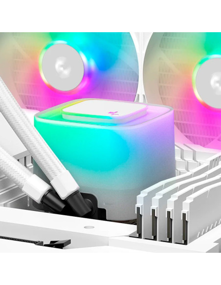 SISTEMA DE ENFRIAMIENTO LIQUIDO DEEPCOOL LE360 WH V2 (R-LE360-WHAMMN-G-2) LED-ARGB