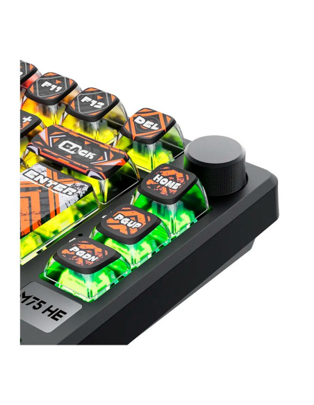 TECLADO GAMER ROYAL KLUDGE (RK M75 HE) HEPHAESTUS| MINT SWITCH| LED-RGB