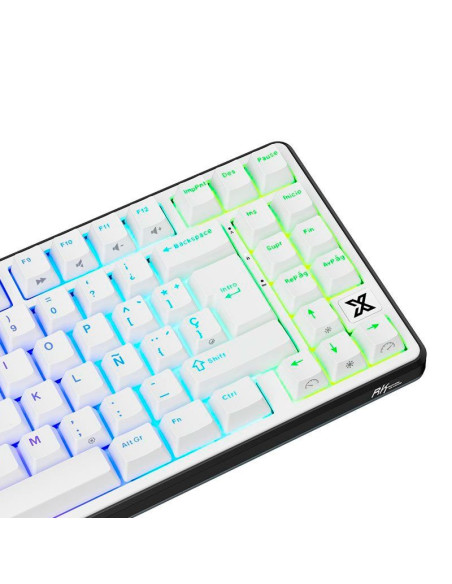 TECLADO GAMER ROYAL KLUDGE (RK X87) BLACK NIGHT| CREAMY SWITCH| CABLEADO| LED-RGB