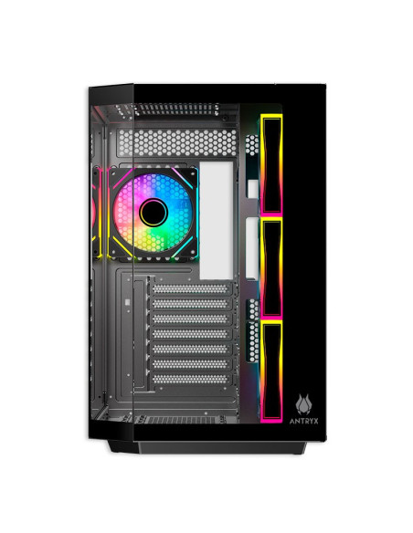 CASE ANTRYX FX 800 BLACK (AC-FX800K) S/FUENTE VIDRIO TEMPLADO 4 FAN ARGB