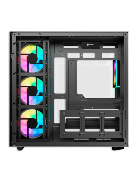 CASE ANTRYX FX 800 BLACK (AC-FX800K) S/FUENTE VIDRIO TEMPLADO 4 FAN ARGB