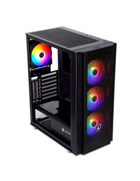 CASE ANTRYX RX 265 BLACK ( AC-RX265KFR-500CP ) C/FUENTE B500W | VIDRIO TEMPLADO | 4 FAN-FRGB