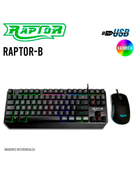 PC GAMER REAPER RYZEN 5-5500 16GB 512GB SSD GEFORCE RTX 5050 8GB + 23.8 FHD 144HZ + KIT RAPTOR