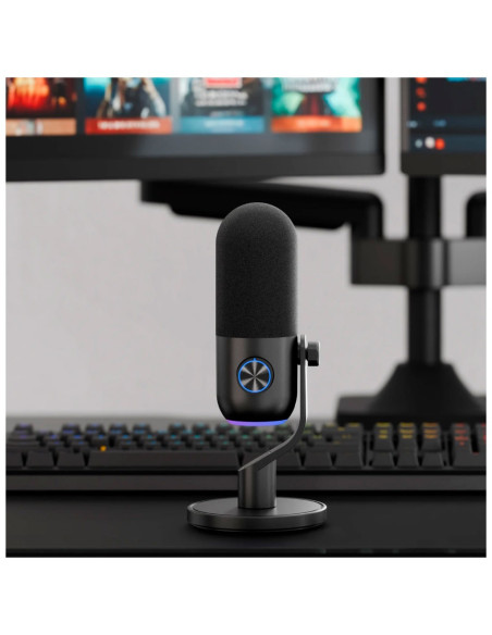MICROFONO STREAMPLIFY MIC MINI (MIC-MINI-48-RGB-ST-BK) LED-RGB
