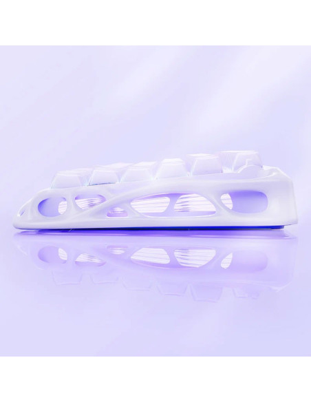 TECLADO GAMER GRAVASTAR V75 HE LAVENDER PURPLE (GSV75-PL) CABLEADO| SWITCH HALL EFFECT| LED-RGB