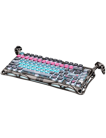 TECLADO GAMER GRAVASTAR MERCURY V75 PRO HE CYBERPUNK (GSV75PRO-RM-EGRY) SWITCH HALL EFFECT| LED-RGB