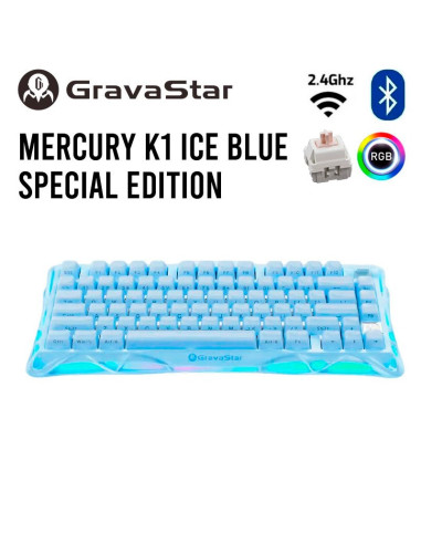TECLADO GAMER GRAVASTAR MERCURY K1 ICE BLUE...