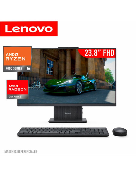 ALL IN ONE LENOVO IDEACENTRE 24ARR9 RYZEN 5-7535HS 16GB 512GB SSD 23.8 FHD WINDOWS 11 (F0HR005BLD)