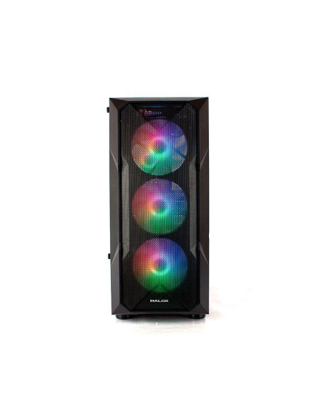 CASE GAMER HALION STUKA CR11 500W LED VIDRIO TEMPLADO