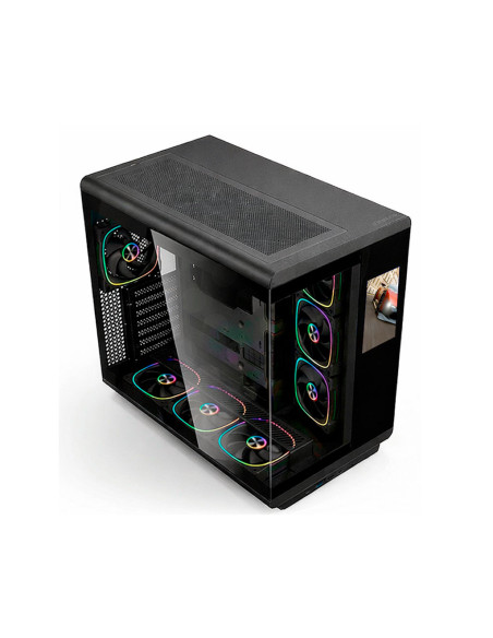 CASE GAMER THELION (IM600-6 BK)|S/FUENTE|VIDRIO TEMPLADO | 6" LCD |7 FAN ARGB