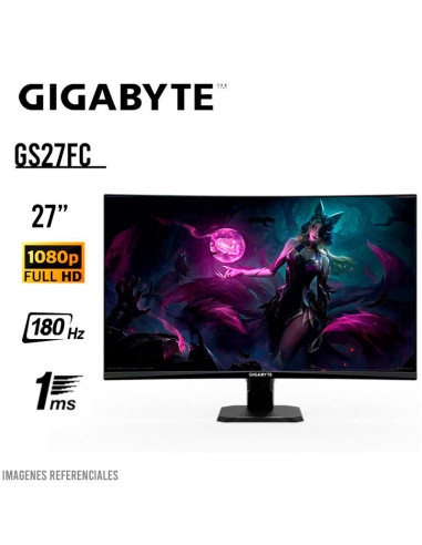 MONITOR GAMER CURVO GIGABYTE 27" ( GS27FC )...