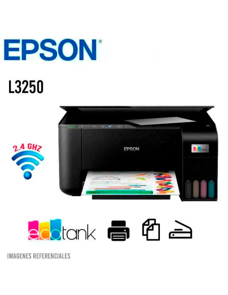 IMPRESORA MULTIFUNCIONAL EPSON L3250 ECOTANK ( C11CJ67304 ) IMPRIME -  ESCANEA - FOTOCOPIA - INALAMBRICO