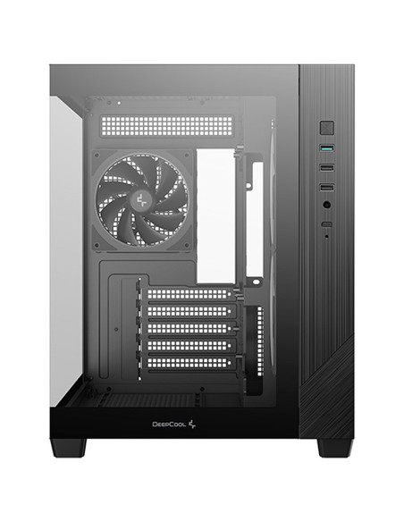 CASE DEEPCOOL CG330 3F (R-CG330-BKNGM3-G) USB 3.0| S/FUENTE| VIDRIO TEMPLADO| 3 LED-ARGB