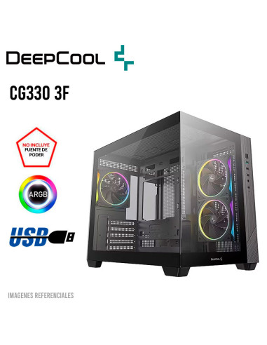 CASE DEEPCOOL CG330 3F (R-CG330-BKNGM3-G) USB...