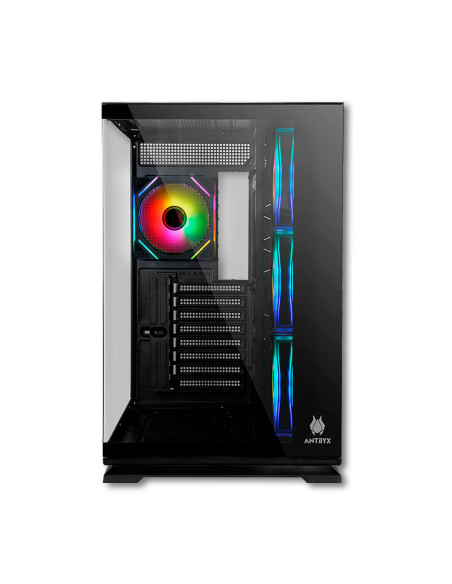 CASE ANTRYX FX 870 PRO BLACK (AC-FX870PK) S/FUENTE VIDRIO TEMPLADO 4 FAN ARGB