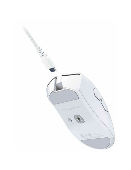 MOUSE GAMER RAZER DEATHADDER V4 PRO WHITE (RZ01-05330200-R3U1) WIRELESS HYPERPOLLING| SENSOR FOCUS PRO 45K