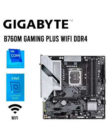 MAINBOARD GIGABYTE B760M GAMING PLUS WIFI DDR4...