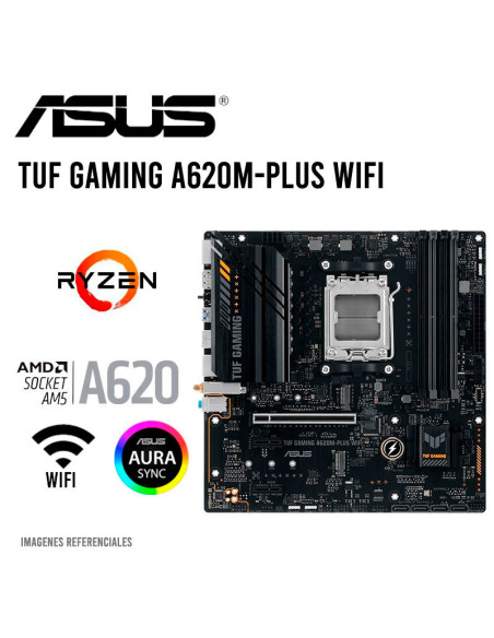 MAINBOARD ASUS TUF GAMING A620M-PLUS WIFI DDR5 AM5 (90MB1F00-MVAAY0)