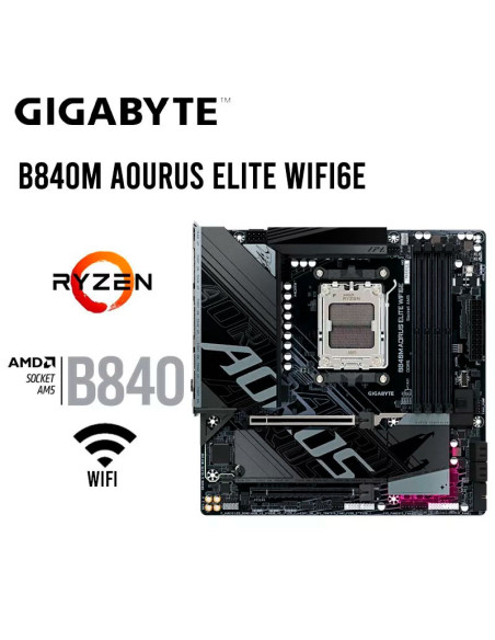 MAINBOARD GIGABYTE B840M AOURUS ELITE WIFI6E ( B840M A ELITE WIFI6 ) AM5